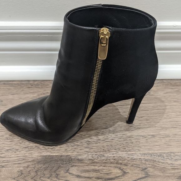 Club Monaco Leather Suede Ankle Booties - Picture 4 of 6